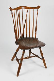 American Brace-Back Windsor Side Chair, 18th Century