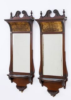 Pair of English "D. Day & Sons - London" Wall Mirrors, 19th Century