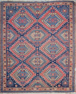 Antique Caucasian Oriental Carpet, late 19th Century