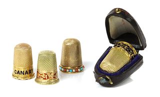 Of racing interest: a Victorian gold thimble,