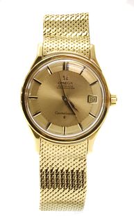 A gentlemen's 18ct Omega 'Constellation' automatic chronometer bracelet watch, c.1960,