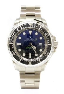 A gentlemen's stainless steel Rolex 'Deep Sea Sea Dweller James Cameron' automatic bracelet watch,