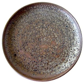 Anthony H. Ivins California Studio Lava Stoneware Platter