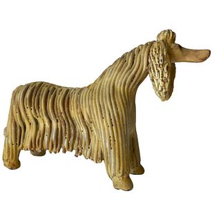 Ceramic Alfraraz Spanish Modernist Afghan Dog Sculpture