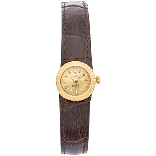 ROLEX ORCHID LADY WATCH IN 18K YELLOW GOLD, CA. 1967 - 1969  Movement: manual.