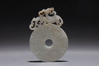 Chinese Archaistic Jade Bi