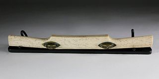 Whaleman Crafted Whalebone Carpenter's Pull Shave, mid 19th Century