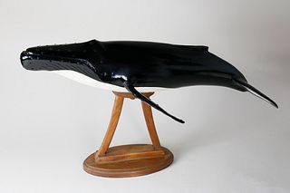 Irving Briggs Carved and Painted Humpback Whale