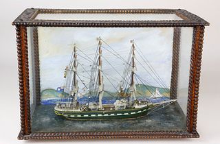 Diorama of the Clipper Ship Sobraon, late 19th Century