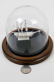 Jim Plante Miniature Model of a Barque