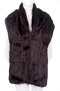 Two fur stoles. To include a ranch mink stole with ten detachable tails to either end and a Canadian