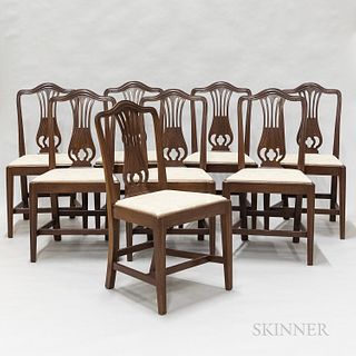 Eight Federal-style Mahogany Dining Chairs