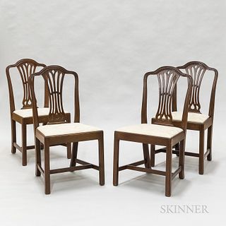 Four Federal-style Mahogany Chairs