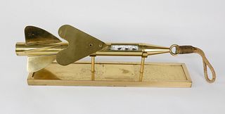 T. Walkers Patent Harpoon Type Brass Taffrail Log, 19th Century
