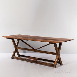 Country Pine Sawbuck Table