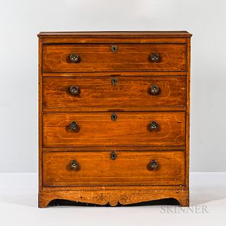 Country Mahogany Four-drawer Chest