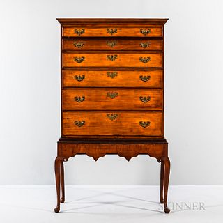 Queen Anne Maple Chest on Stand