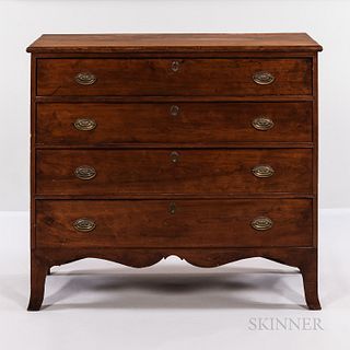 Federal Cherry and Birch Chest of Four Drawers