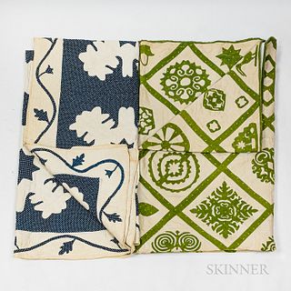 Two Patterned Quilts