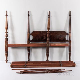 Late Federal Mahogany Canopy Bed Frame