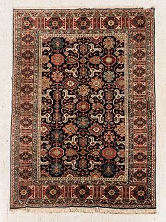 Indian Rug with Caucasian Design, c. 2000, 8 ft. 2 in. x 5 ft. 9 in.