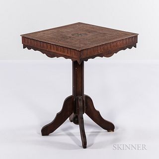 Square-top Inlaid Table