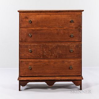 Country Pine Four-drawer Chest