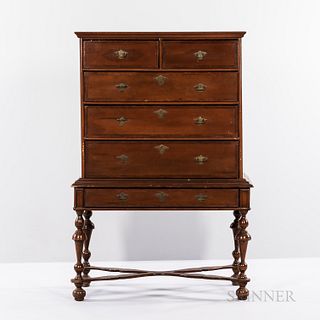 William and Mary-style High Chest of Drawers