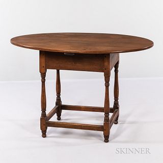 Maple and Pine Oval-top Tea Table