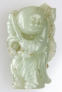 Chinese Jade Pendant, Qing Dynasty (1644-1911)