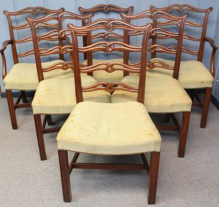 Six Ribbonback Dining Chairs