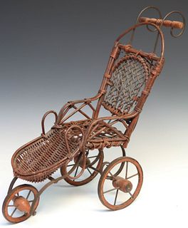 Painted doll Carriage