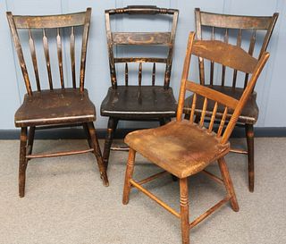 Five Antique Side Chairs