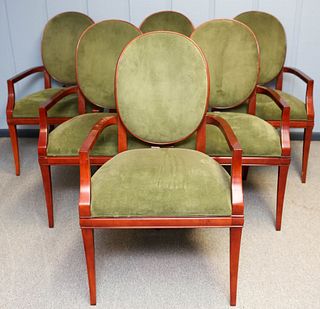 Six Cherry Dining Chairs