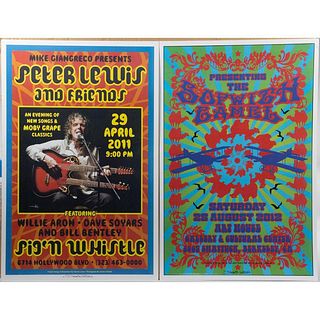 (6) signed Music Posters designed or restored by Dennis Loren