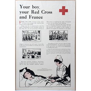 Your boy, Your Red Cross and France poster