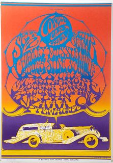 (4) 1st Annual Cosmic Car Show Posters