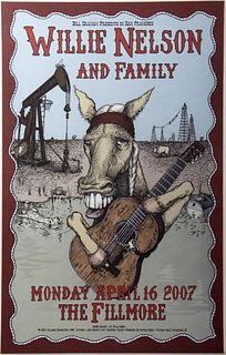 Bill Graham Presents in San Francisco-Willie Nelson and Family Poster