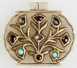 Moghul Jade Pendant w/ Gold and Gemstones