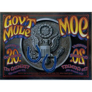 (10) Govt Mule Moe Concert Posters