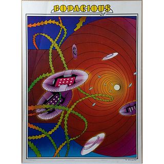 Bodacious Art Psychedelic Balin Graham Airplane Vintage Poster