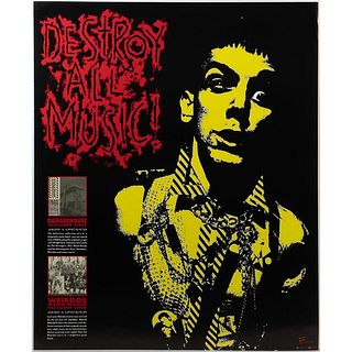 (6) The Weirdos-Destroy All Music! Promo Posters