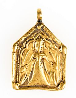 22K Gold Rajastani Pendant, India, XIX c.