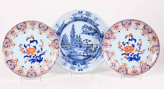 Pair of Tin-Glazed Earthenware Delft Chargers