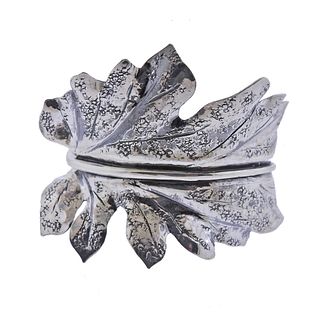 Buccellati Leaf Sterling Silver Bracelet