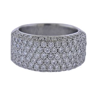Platinum 2.50ctw Diamond Half Band Ring