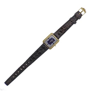 Corum 18k Gold Diamond Lapis Watch 