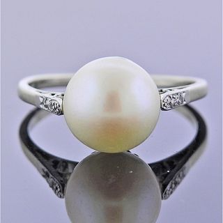 Antique Pearl Diamond Ring