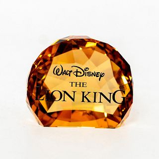 Swarovski Crystal Figurine, Disney Lion King Title Plaque
