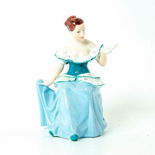 Royal Dux Figurine, Lady With Mirror